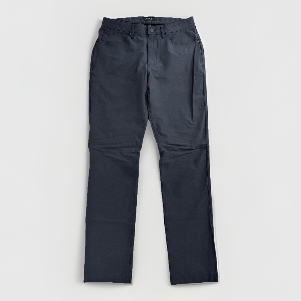 Huckberry Proof 72-Hour Merino 5-Pocket Pant Mens 31x32 Navy $178 Retail